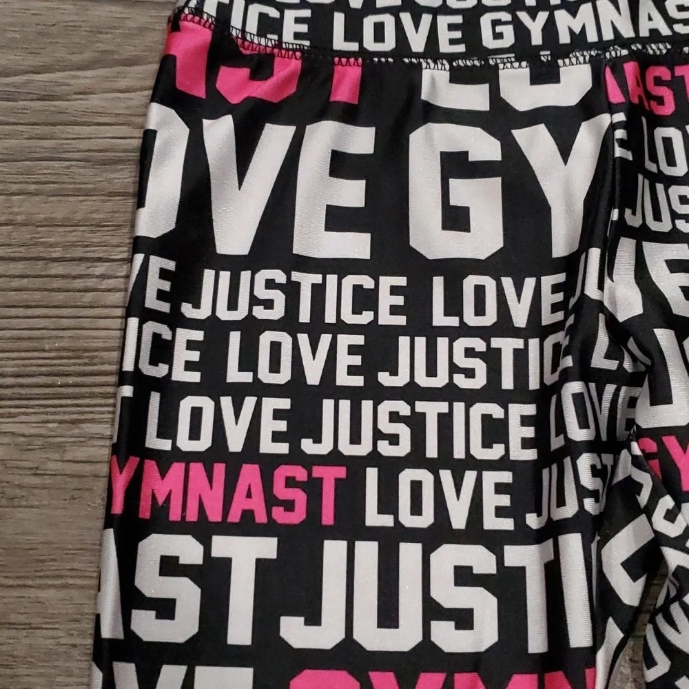 Justice Gymnastic Leggings Size 5